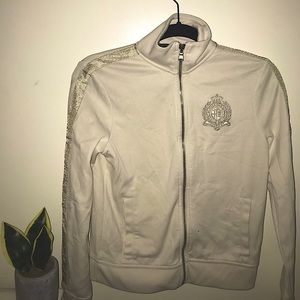 Women's Ralph Lauren Active L-rl beige jacket Full Zip Front Light Weight XS